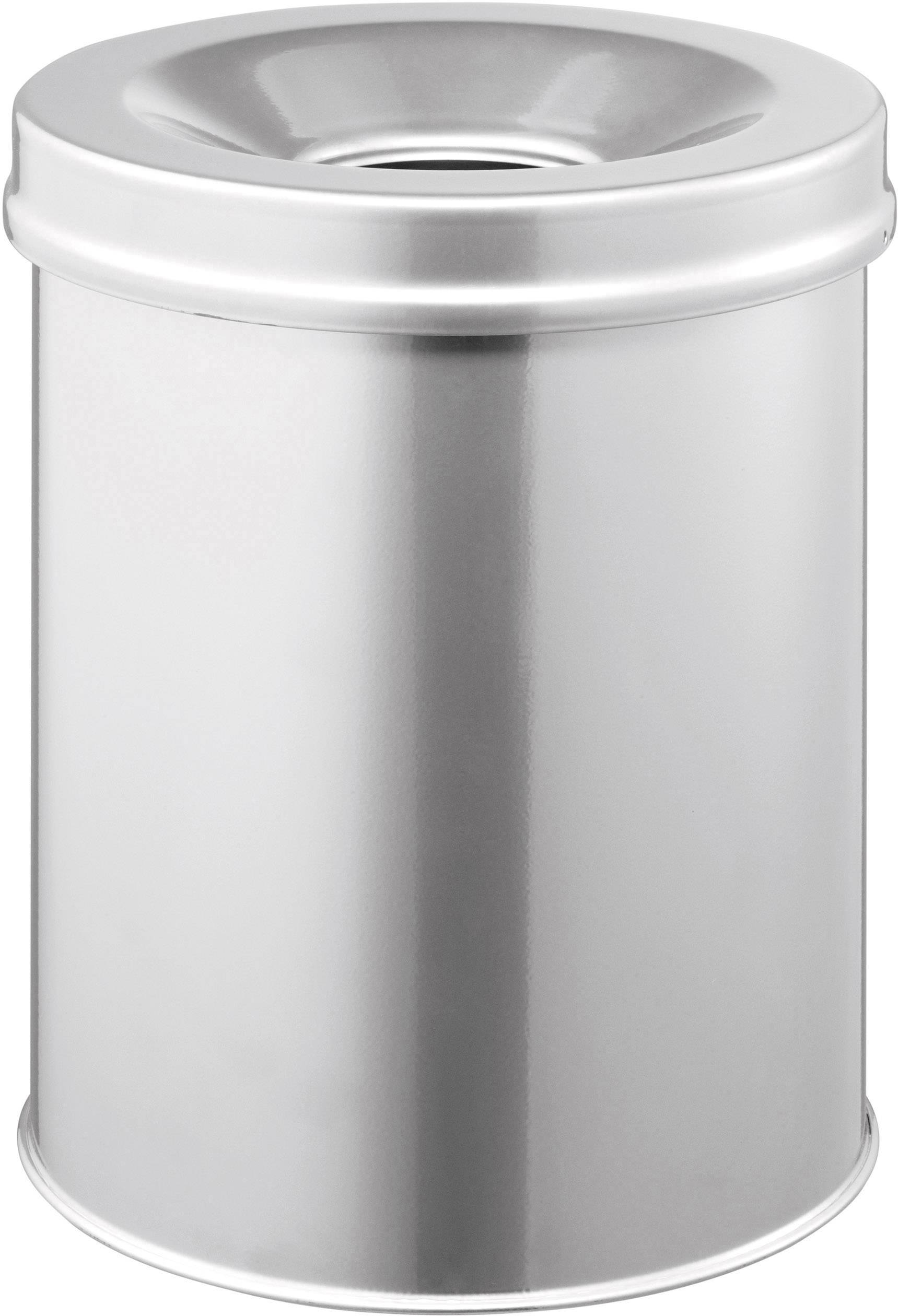DURABLE Papierkorb Safe rund 15 Liter silber - 330523