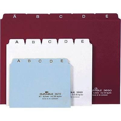 DURABLE Leitregister A - Z A6 quer 1 Stück weiß