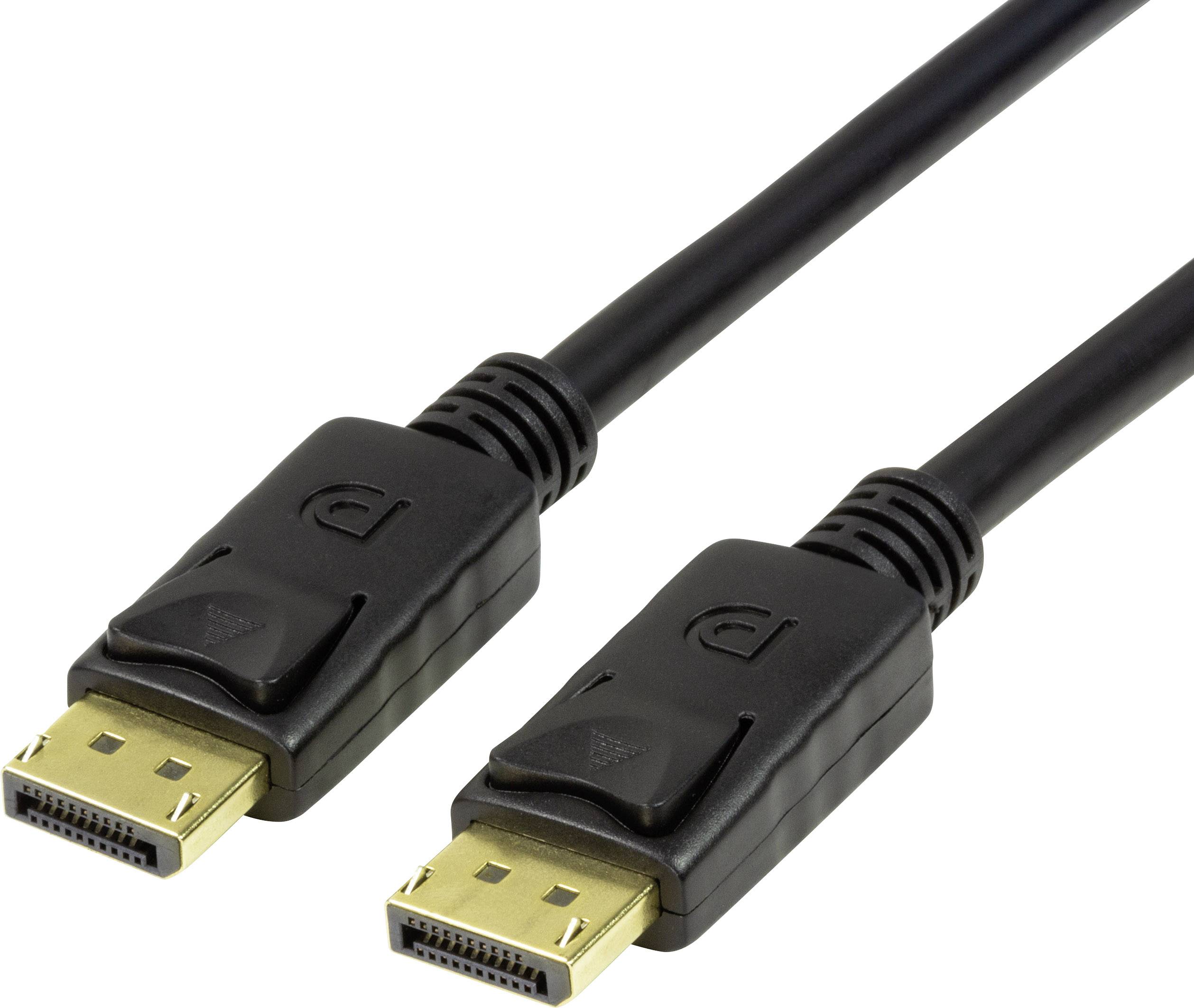 Logilink Displayport-Kabel 1.4 DP->DP M/M 8K/60Hz 1m schwarz - CV0119