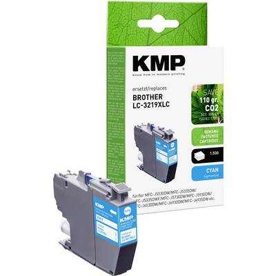 KMP Patrone Brother LC3219XLC cyan 1500 S. B58CX refilled