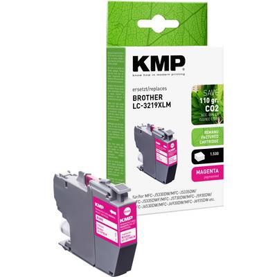 KMP Patrone Brother LC3219XLM magenta 1500 S. B58MX refilled