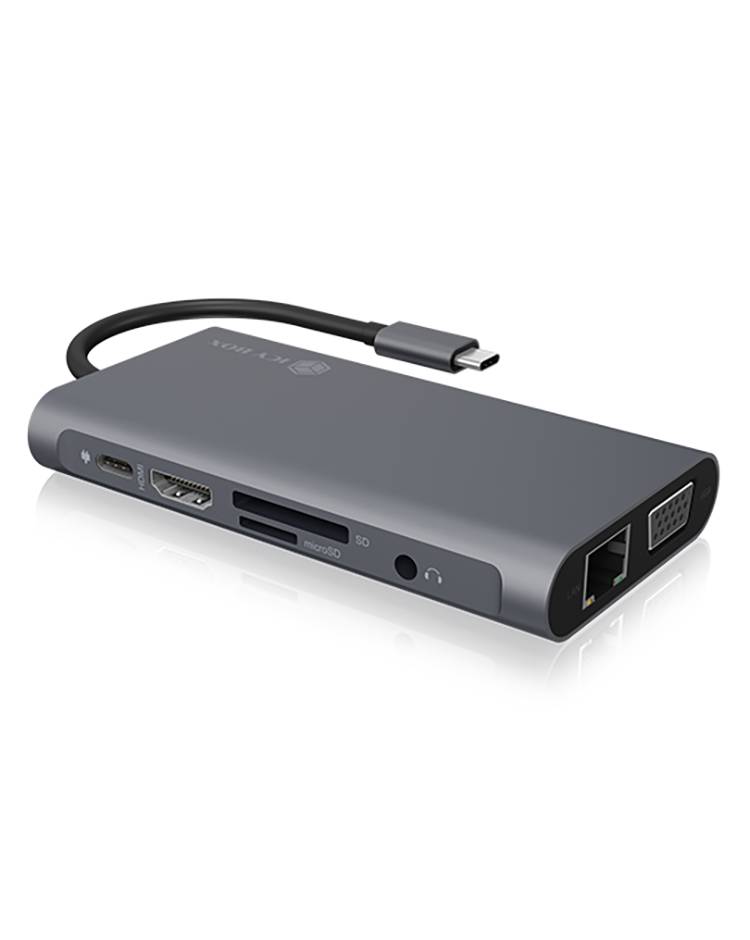 Dockingstation IcyBox USB-C   -> USB3.0/HDMI/VGA/LAN/SD/mSD/