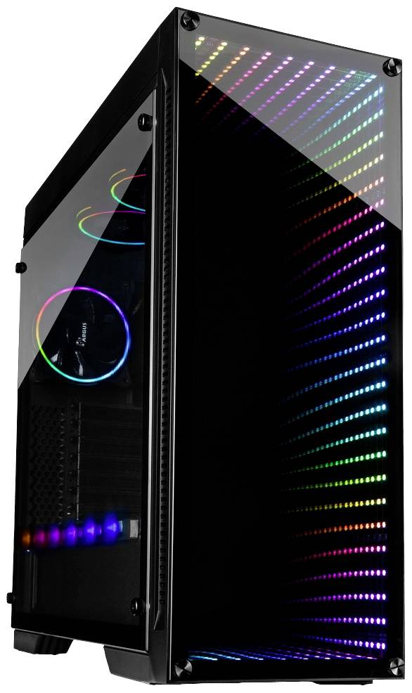 Inter-Tech Geh X-908 Infini2 3x120mm RGB-Lüfter schwarz - 88881240
