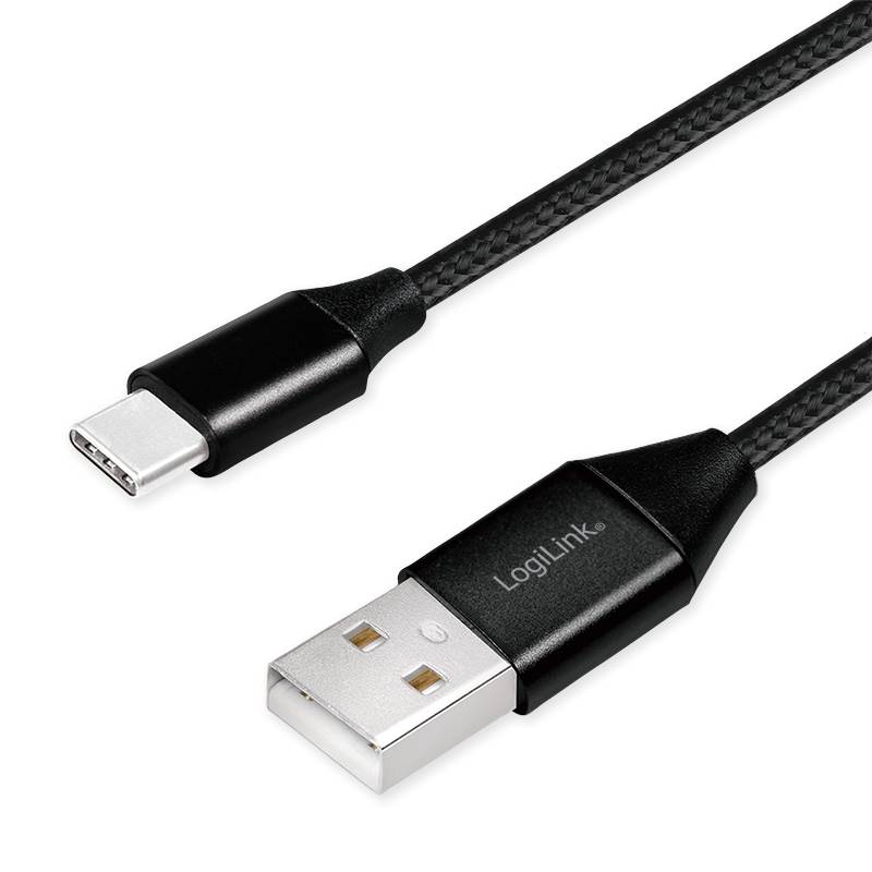 Logilink USB-Stecker USB 2.0 zu USB-C 1,0m - CU0140
