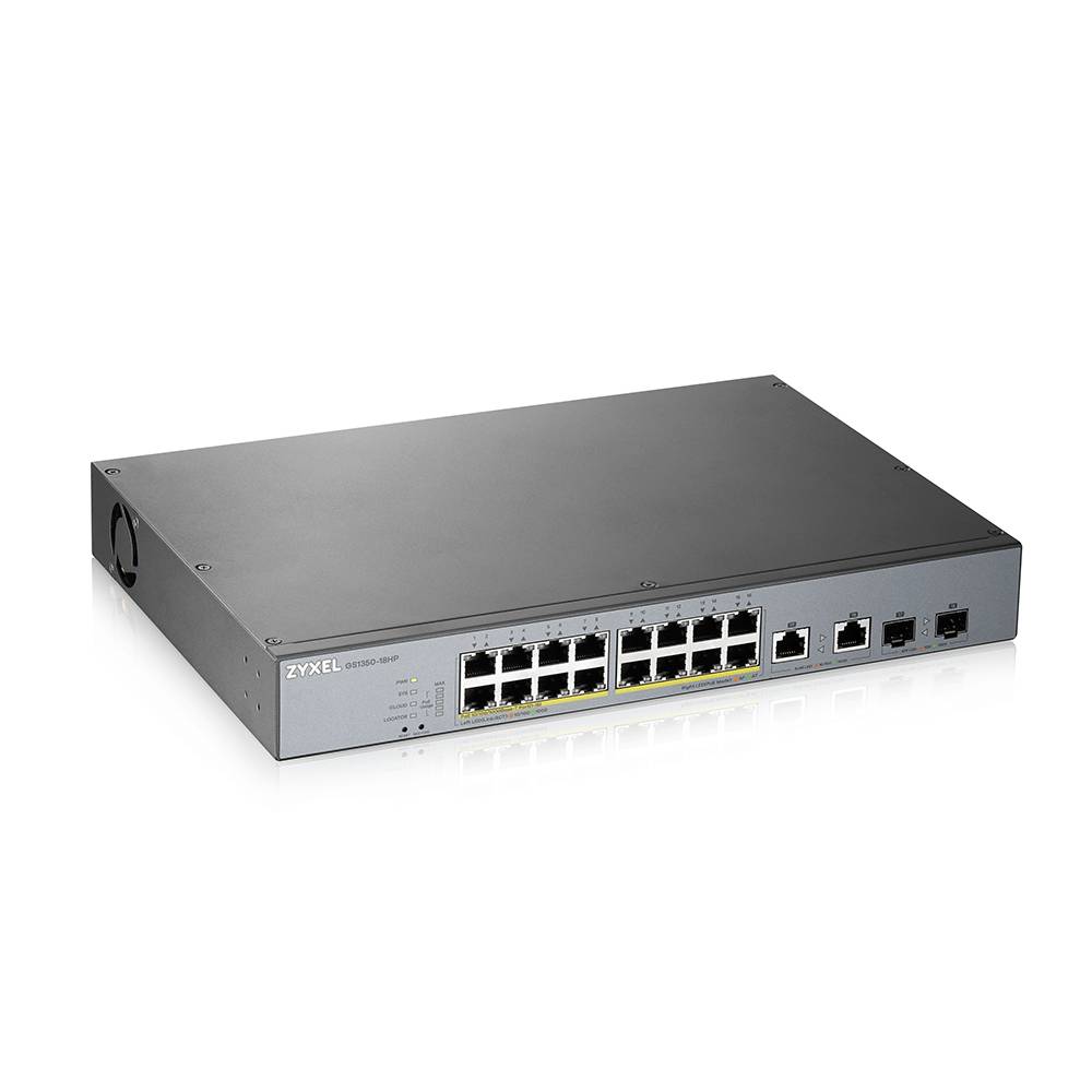 4718937604449 - GS1350-18HP-EU0101F Netzwerk-Switch Managed L2 Gigabit Ethernet (10 100 1000) Power over Ethernet (PoE) Grau 4718937604449 - GS1350-18HP-EU0101F Netzwerk-Switch Managed L2 Gigabit Ethernet (10 100 1000) Power over Ethernet (PoE) Grau