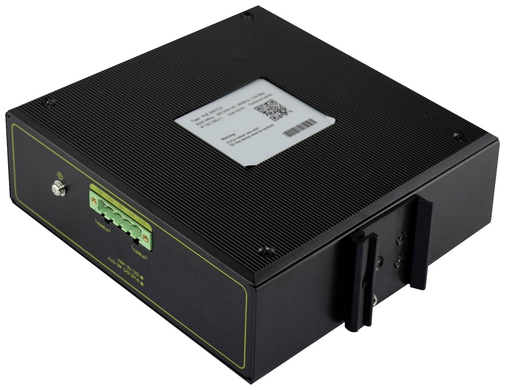 DIGITUS Switch Ind. 4-Port  Gigabit 30W PoE Unmanaged schwar Switche