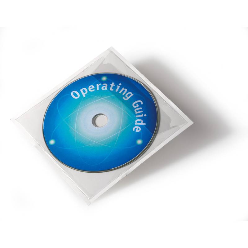 DURABLE POCKETFIX CD/DVD Selbstklebetasche 100 Stück - 828019