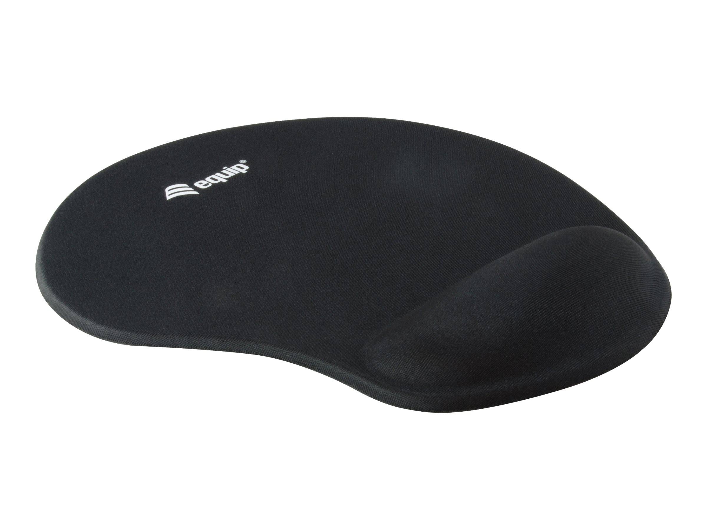 4015867221426 - Equip Gel Maus-Pad - Schwarz - Einfarbig - Stoff - Gel - Polyurethan - Handgelenkauflage - Anti-Rutsch-Basis