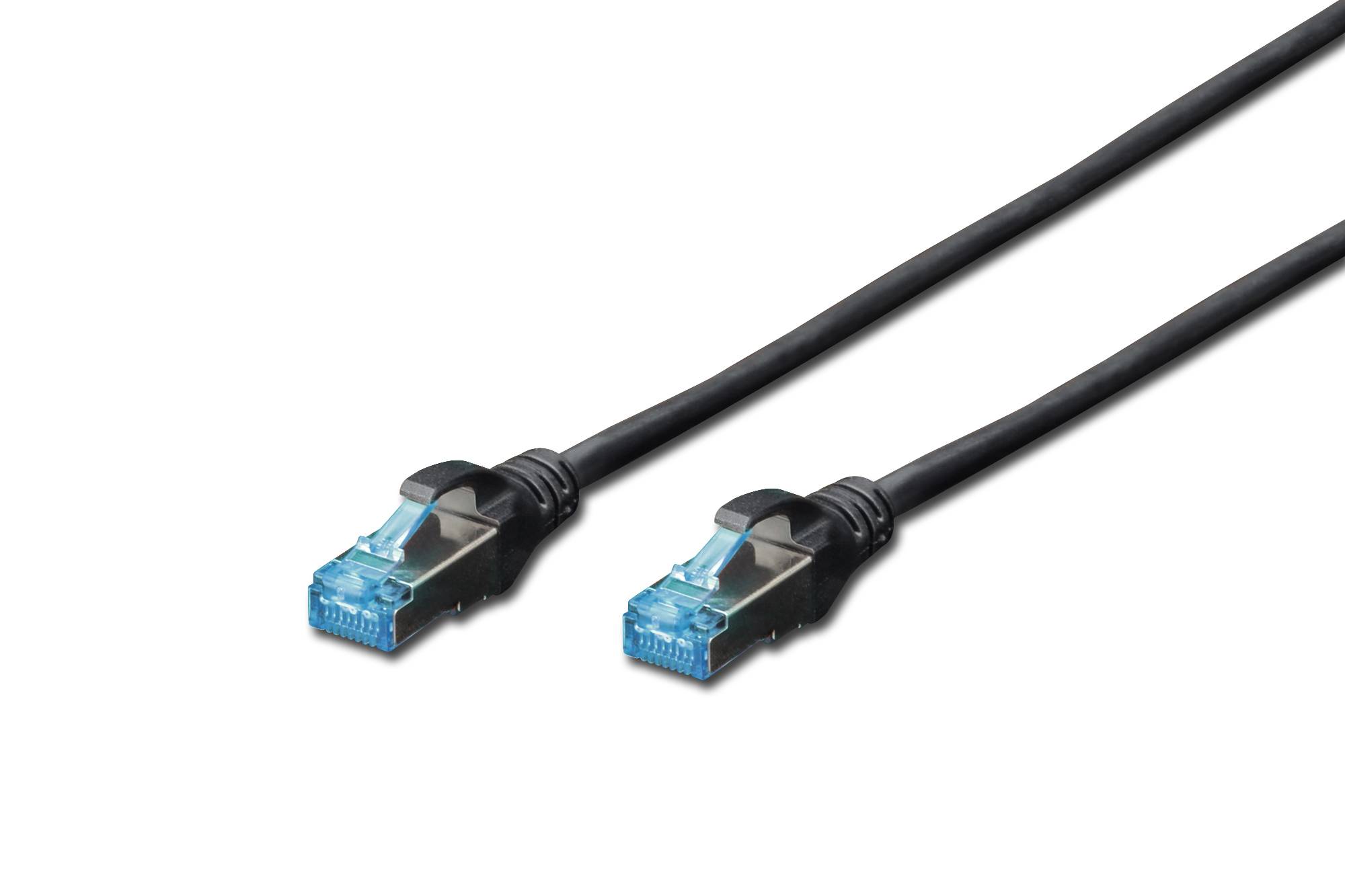 DIGITUS Patchkabel RJ45 SF/UTP Cat5e 5.00m schwarz - DK-1531-050/BL
