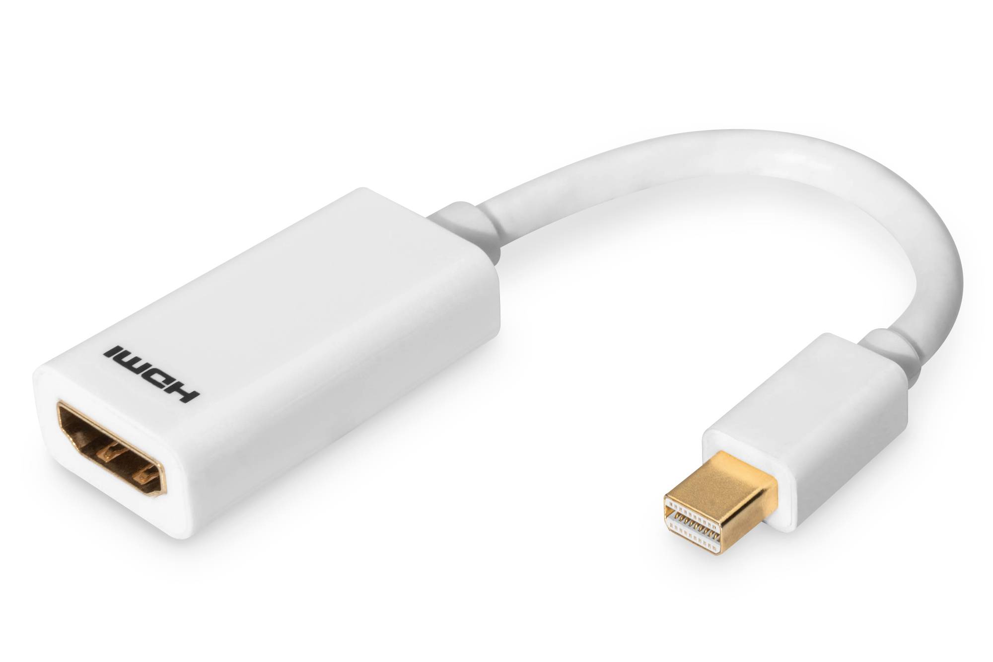 DIGITUS DisplayPortKabel miniDPort -> HDMI/A St/Bu 0.15m - AK-340411-001-W