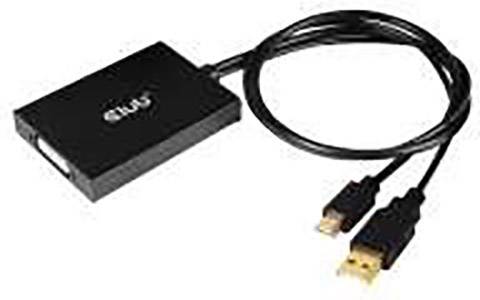Club3D Adapter MiniDisplayport > DVI-D (Active Dual) St/Bu retail - CAC-1130