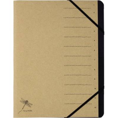 PAGNA Ordnungsmappe 12 Fächer  Pur 1-12 natur 1Stk