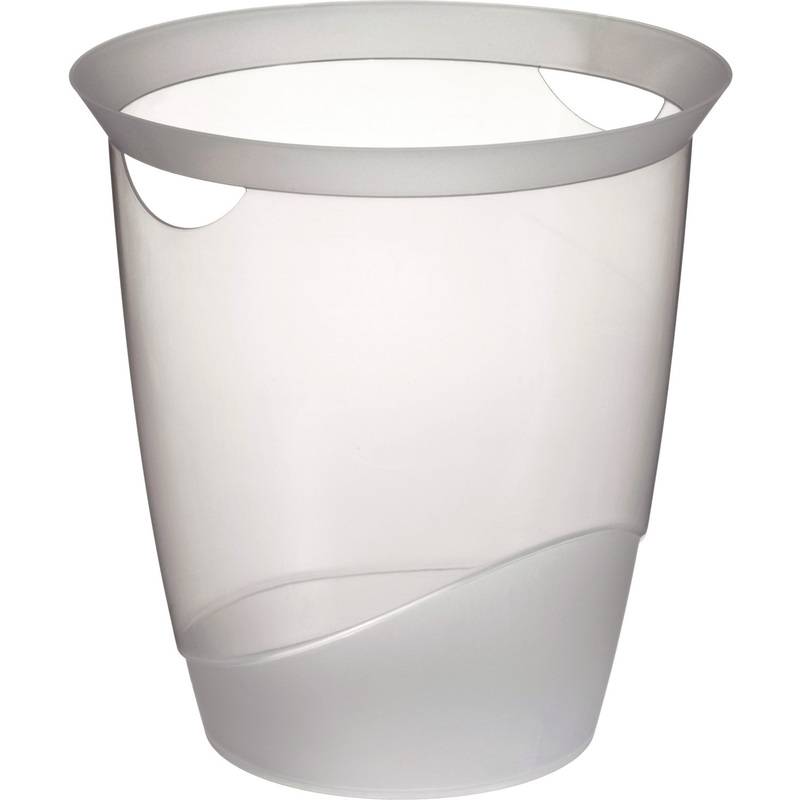 DURABLE TREND Papierkorb 16l transparent - 1701710400