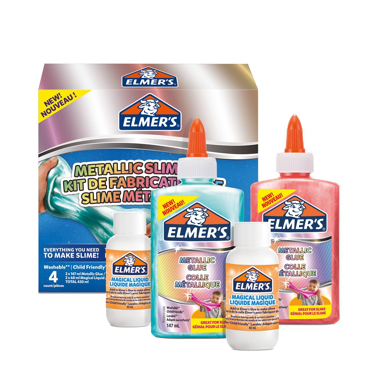 Elmers Metallic DIY-Slime Kit Zeichnen,Malen,Basteln