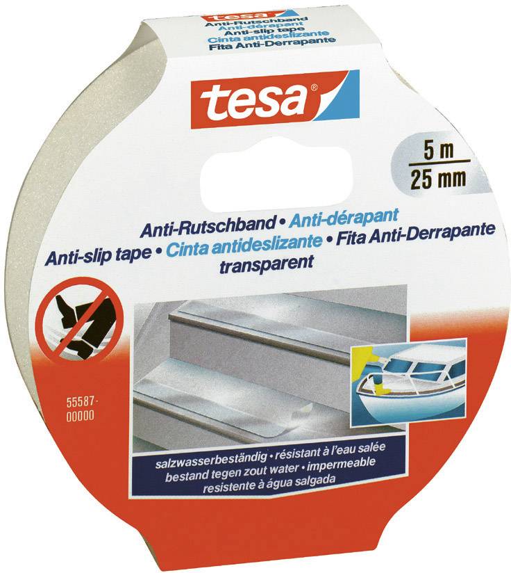 tesa Anti-Rutschband 5m 25mm transparent - 55587-00000-11