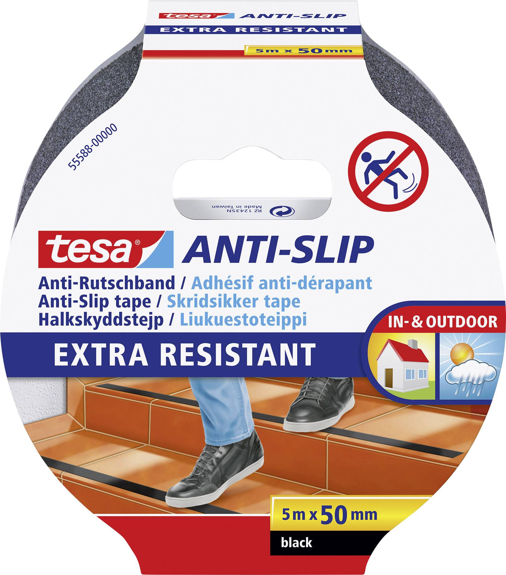 tesa Anti-Rutschband 5m 50mm schwarz