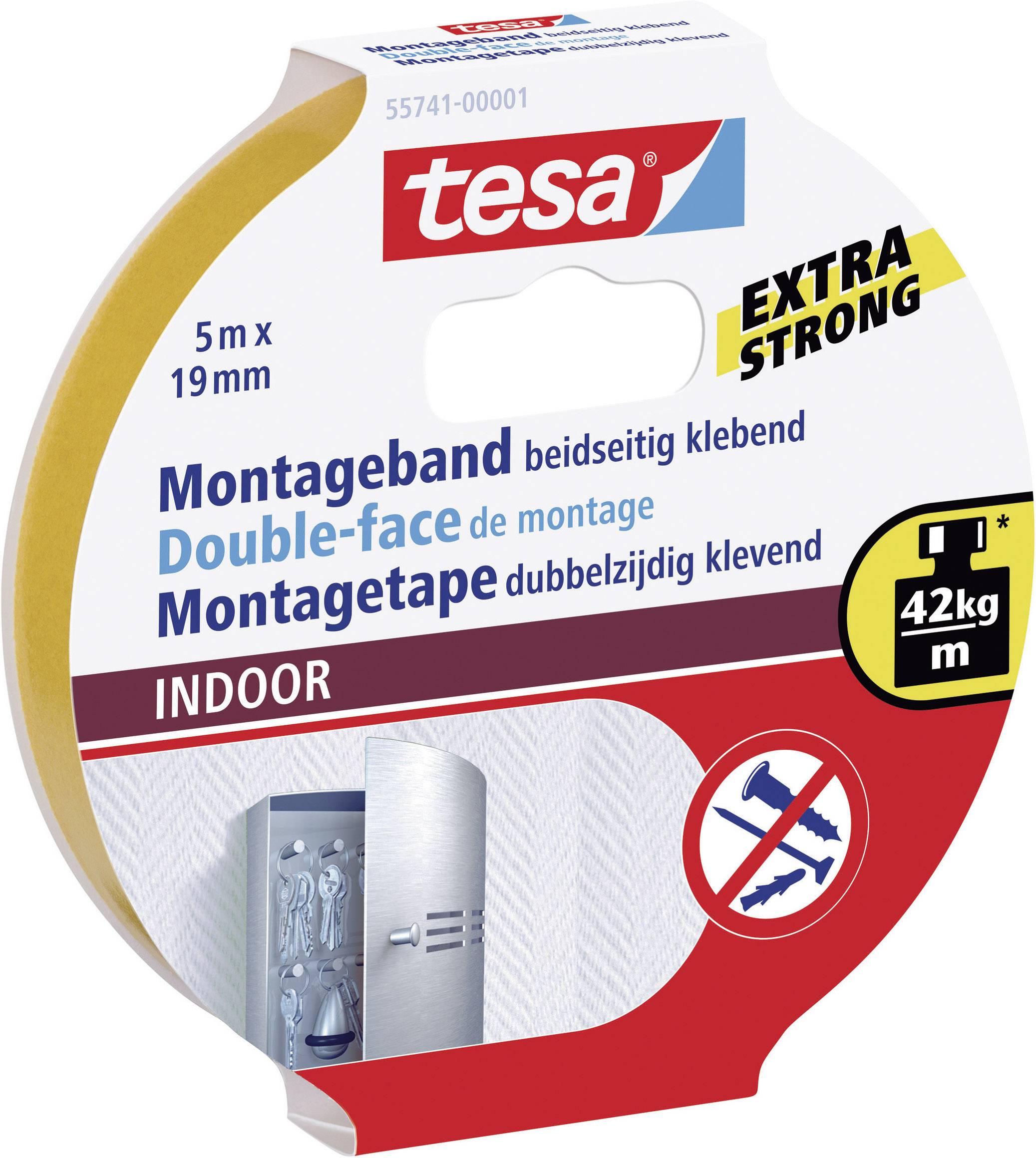 tesa Powerbond Montageband Indoor 5m 19mm - 55741-00001-03