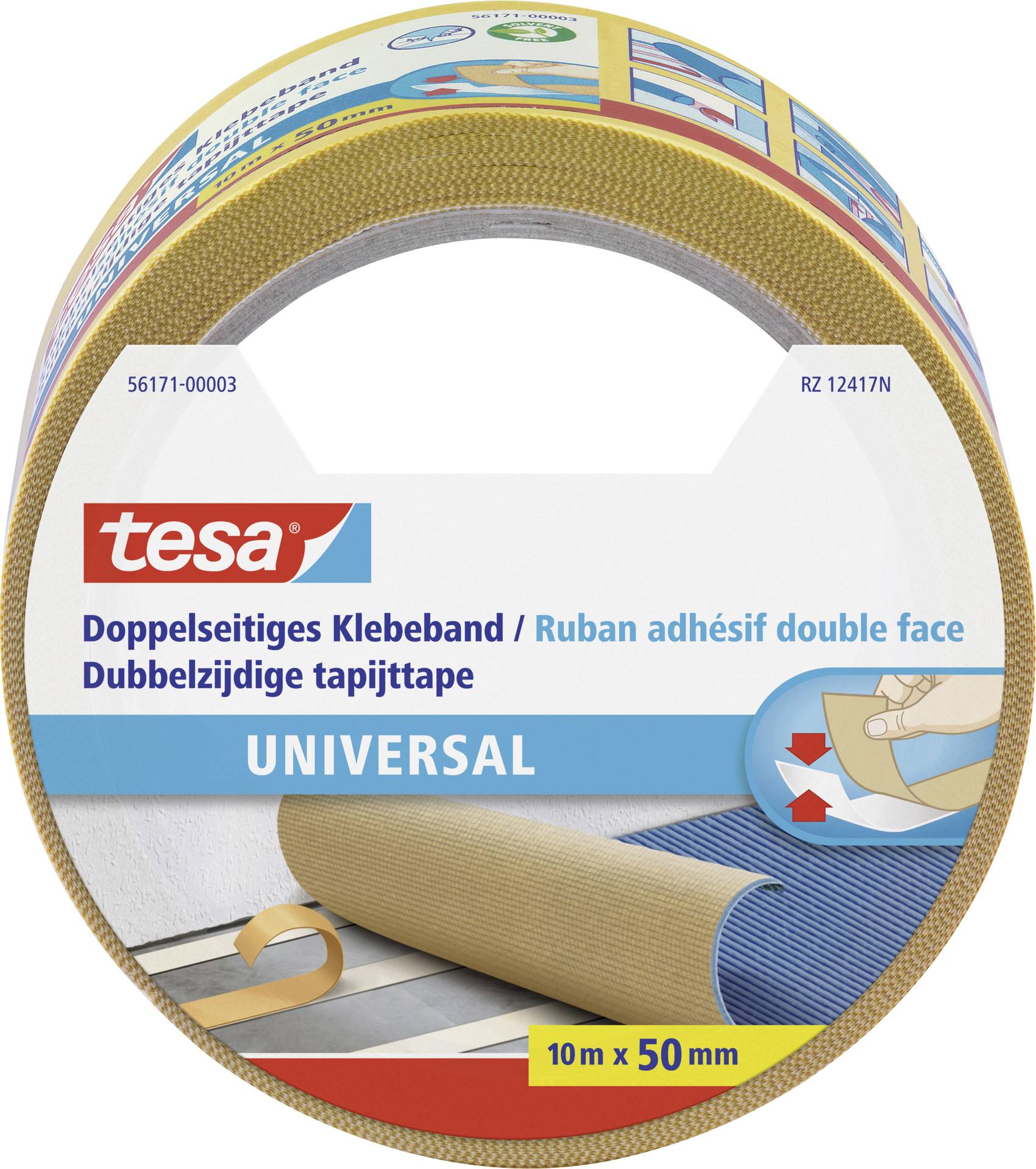 tesa doppelseitiges Klebeband universal 10m 50mm - 56171-00003-11