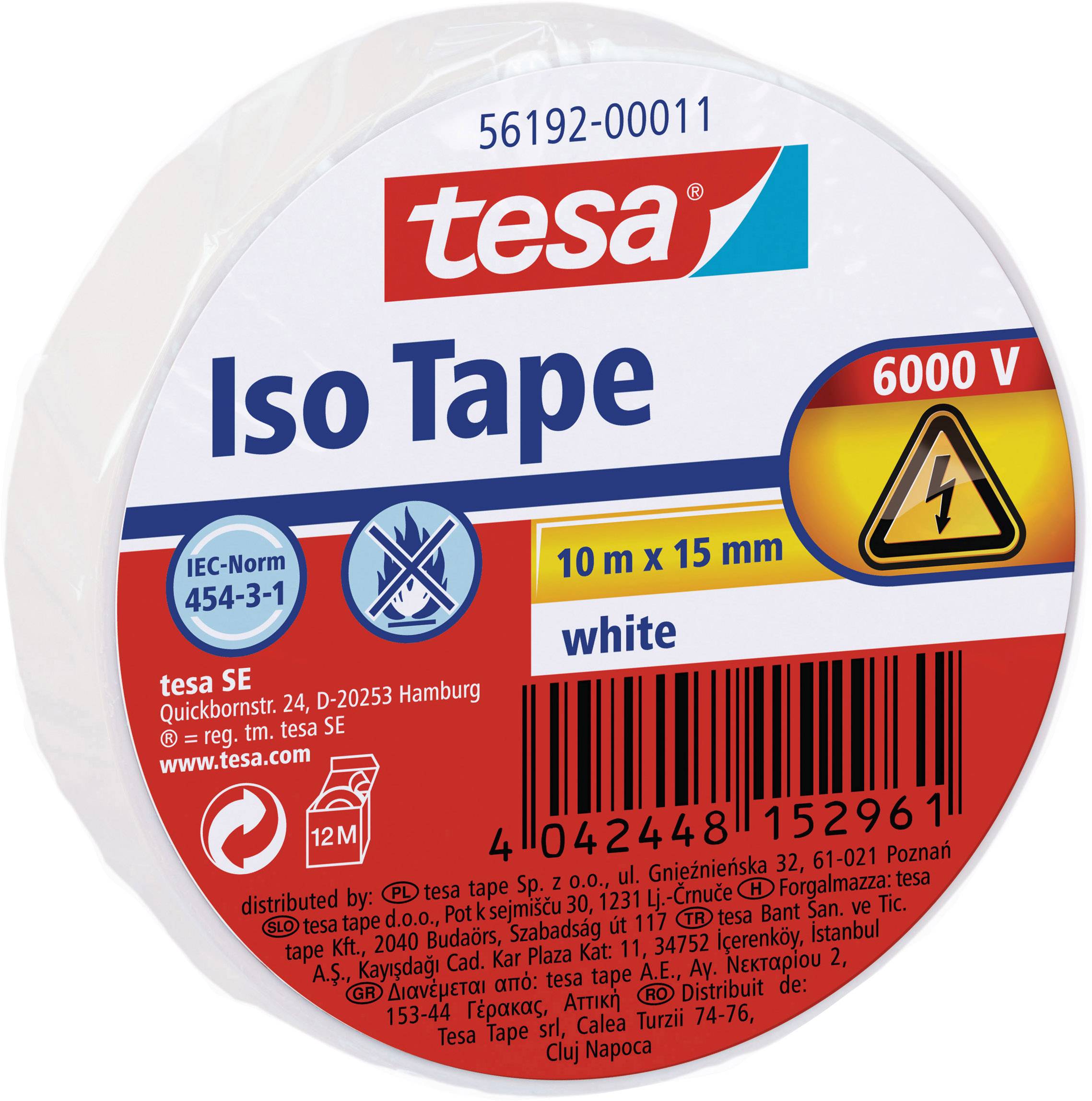 tesa Isolierband 10m 15mm weiß - 56192-00011-23