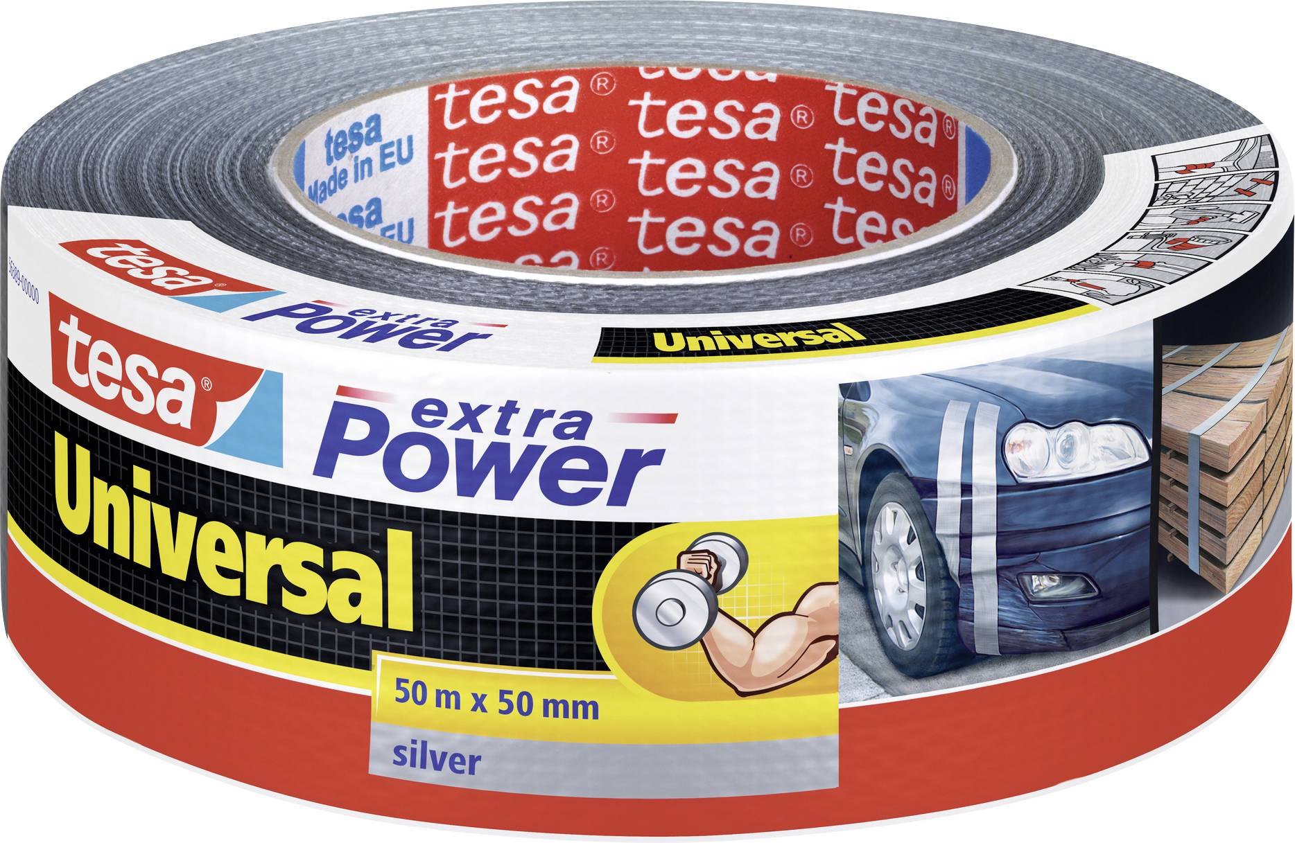 tesa extra Power Universal 50m 50mm silber - 56389-00000-15