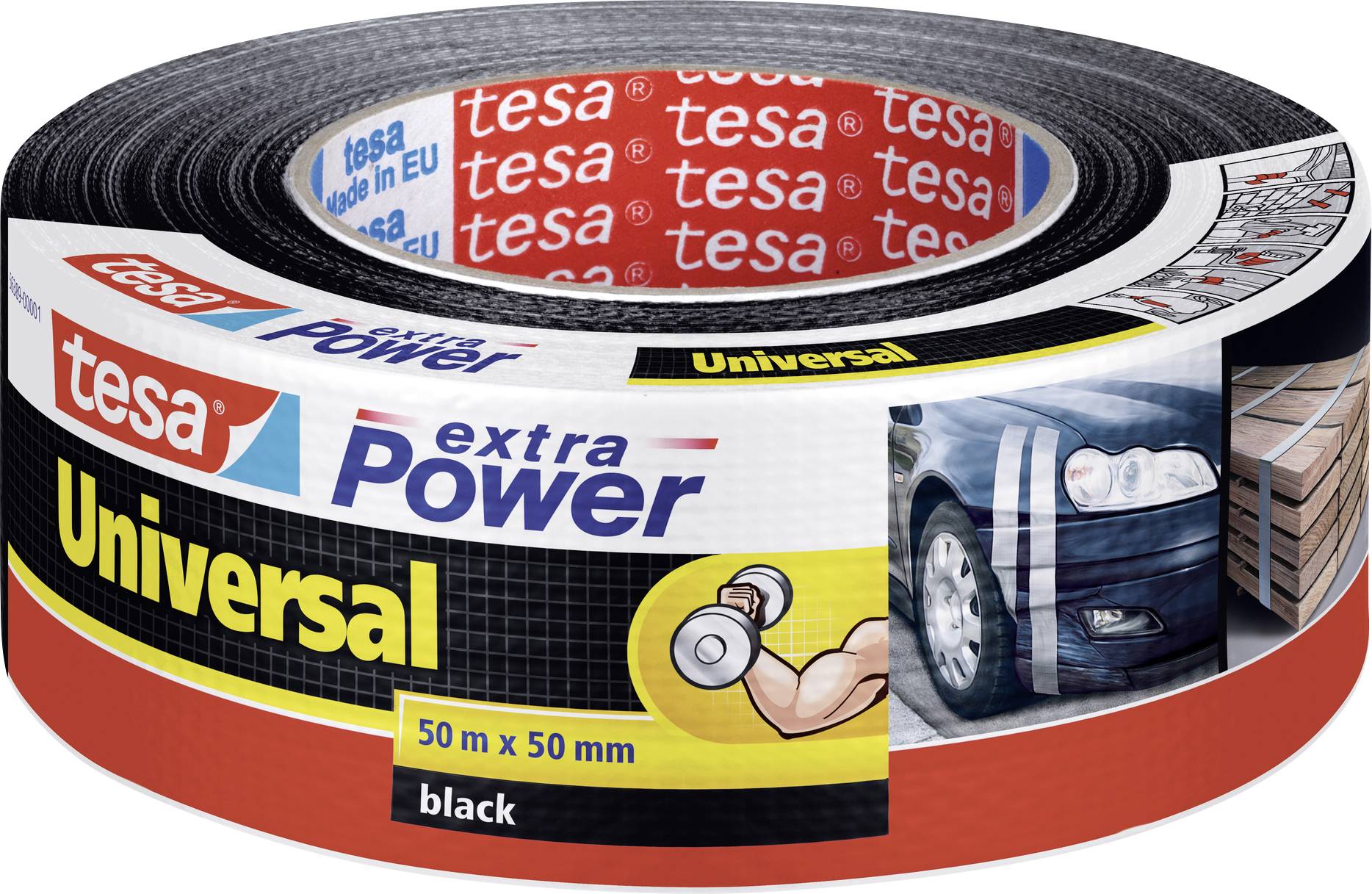 tesa extra Power Universal 50m 50mm schwarz - 56389-00001-15