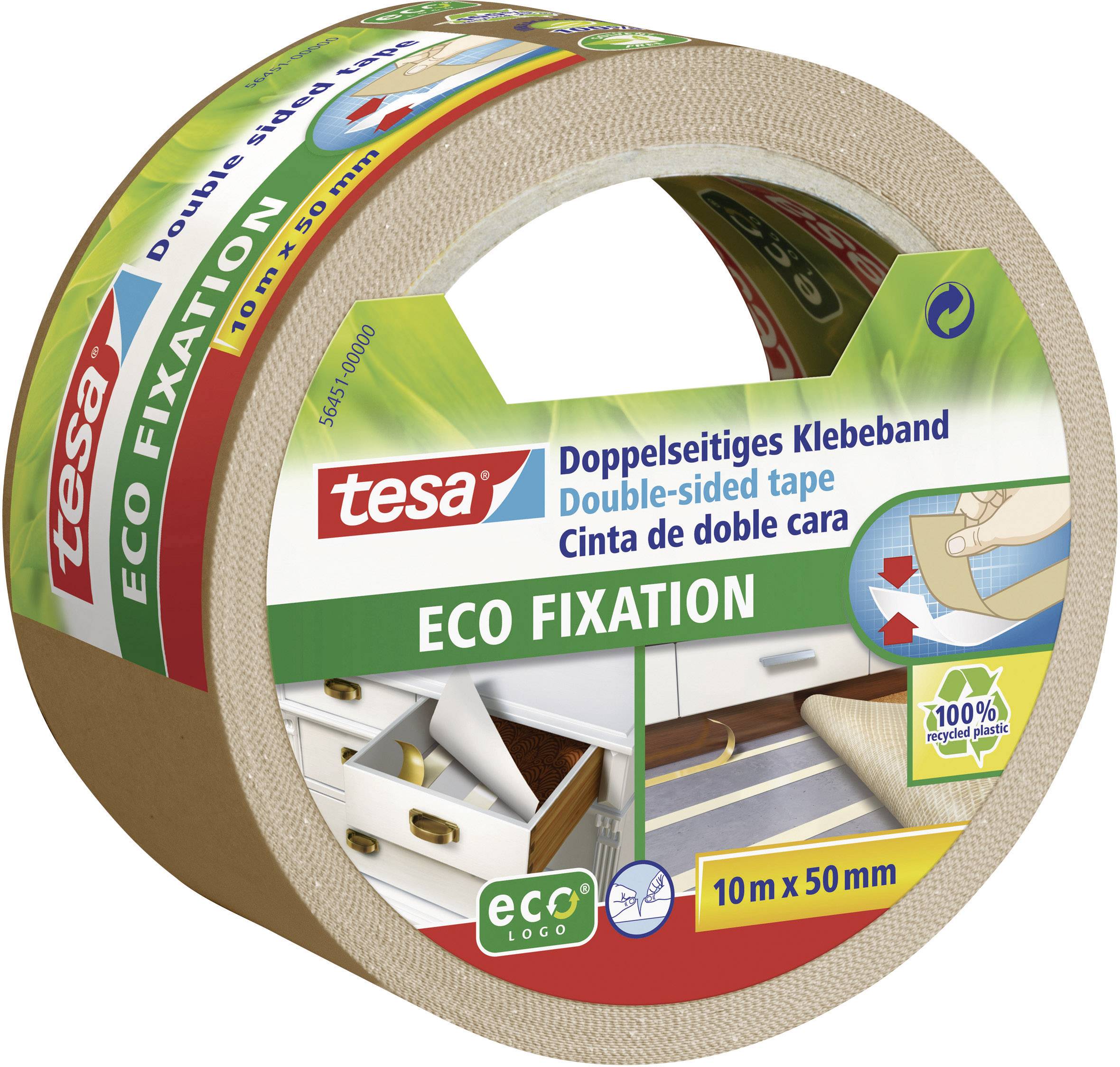tesa doppelseitiges Klebeband Pro Nature 10m 50mm - 56451-00000-11