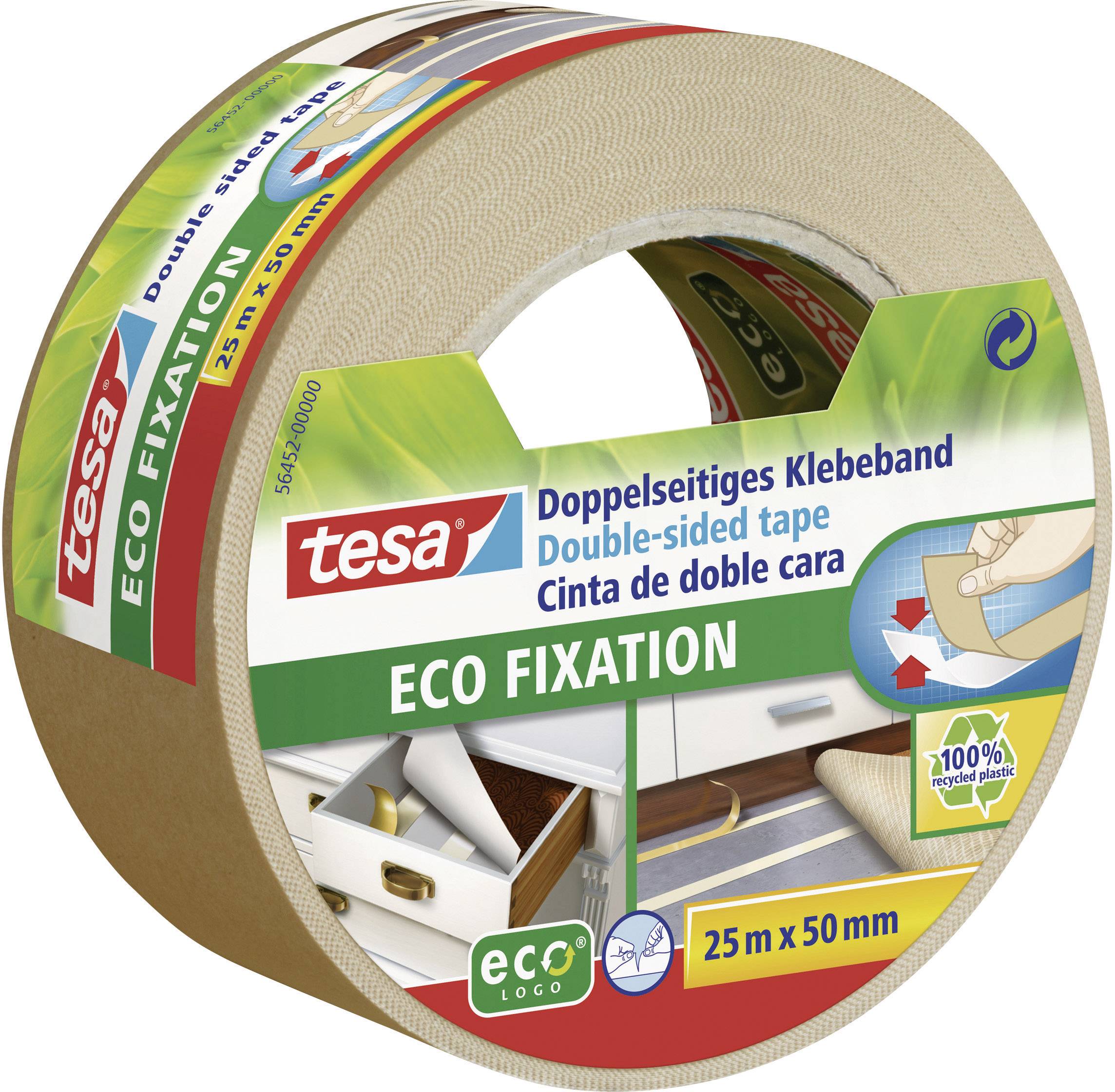 tesa doppelseitiges Klebeband Pro Nature 25m 50mm - 56452-00000-11