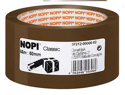 tesa NOPI Packband Classic 66m 50mm braun Heften,Lochen,Kleben