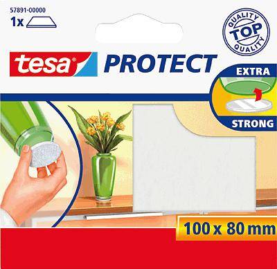 tesa Protect Filzgleiter rechteckig 100 x 80mm weiß - 57891-00000-01