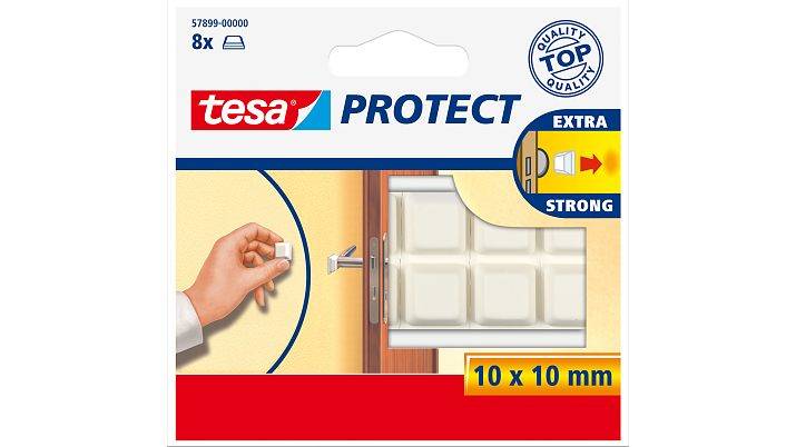 tesa Protect Schutzpuffer quadratisch 10 x 10mm weiß    8St.