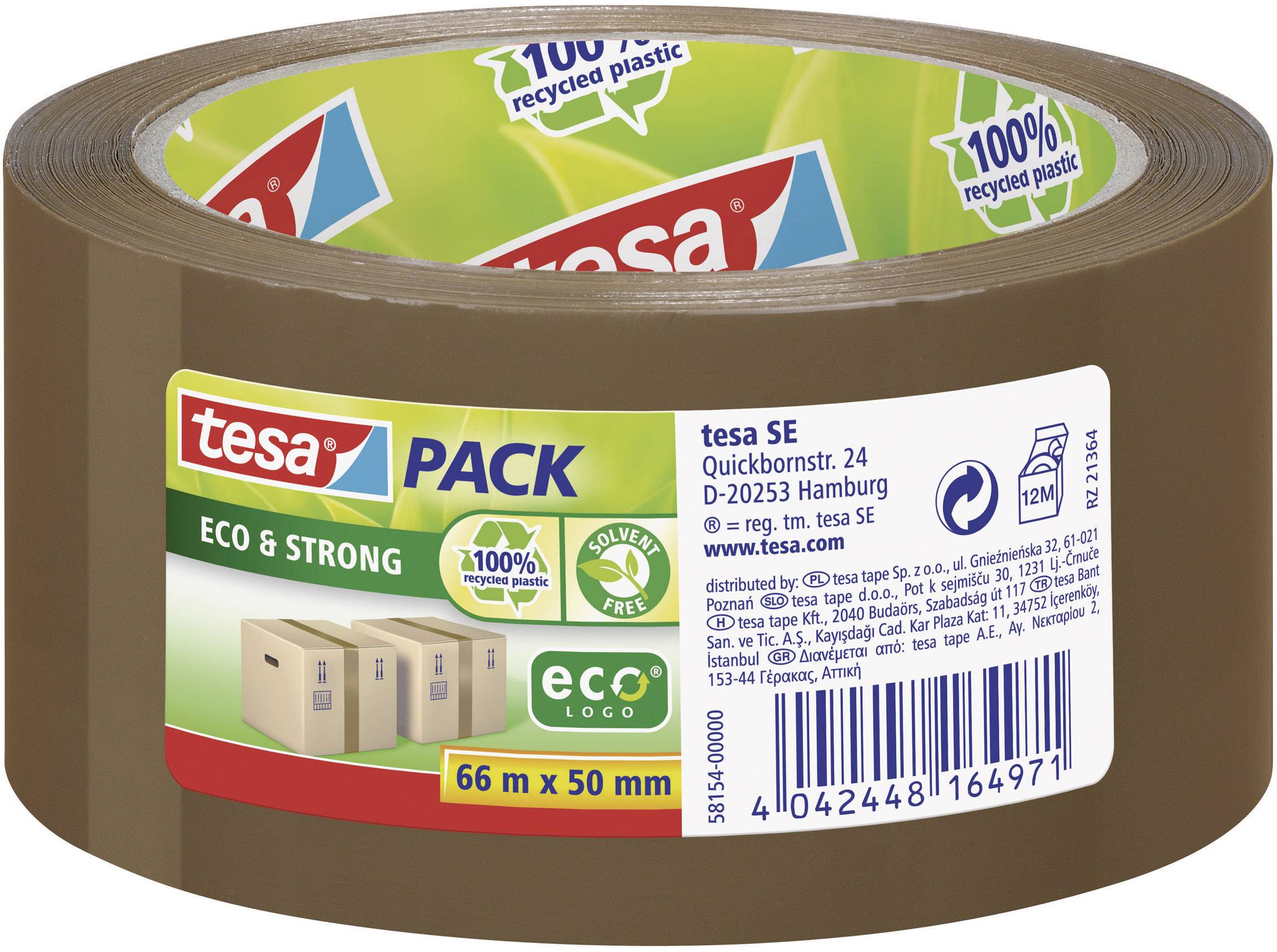 tesapack Eco & Strong 66m 50mm braun -Packband- - 58154-00000-01