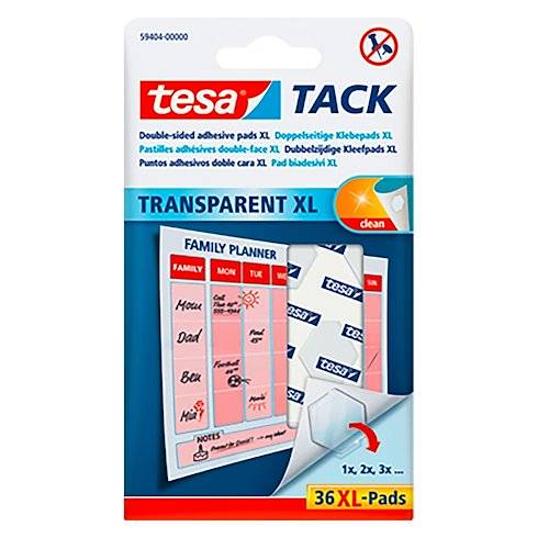 tesa Tack Doppelseitige Klebepads XL - 59404-00000-00
