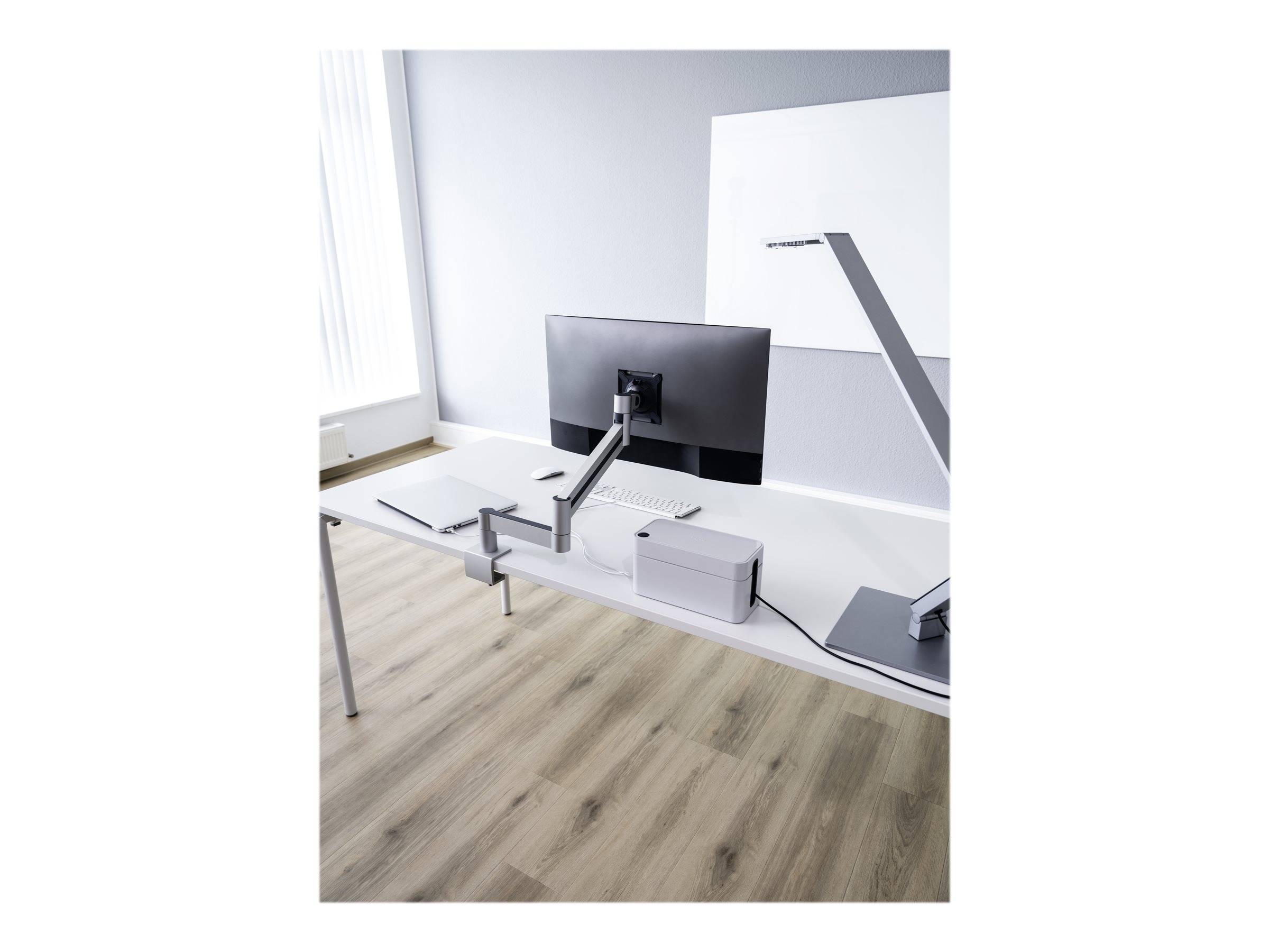 DURABLE Monitorhalterung PRO mit Arm 1 Mon. Tischklem Silber DURABLE Monitorhalterung PRO mit Arm 1 Mon. Tischklem Silber