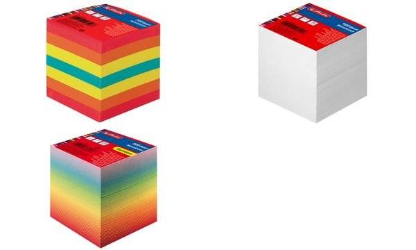 Herlitz Notizklotz 9x9x9cm 900Bl. weiß geleimt - 146225