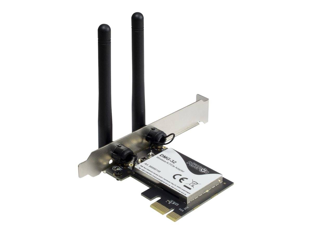 Inter-Tech Wi-Fi 5 PCIe Adapter DMG-32 2dBi Antenne 650Mbps retail Wireless Network