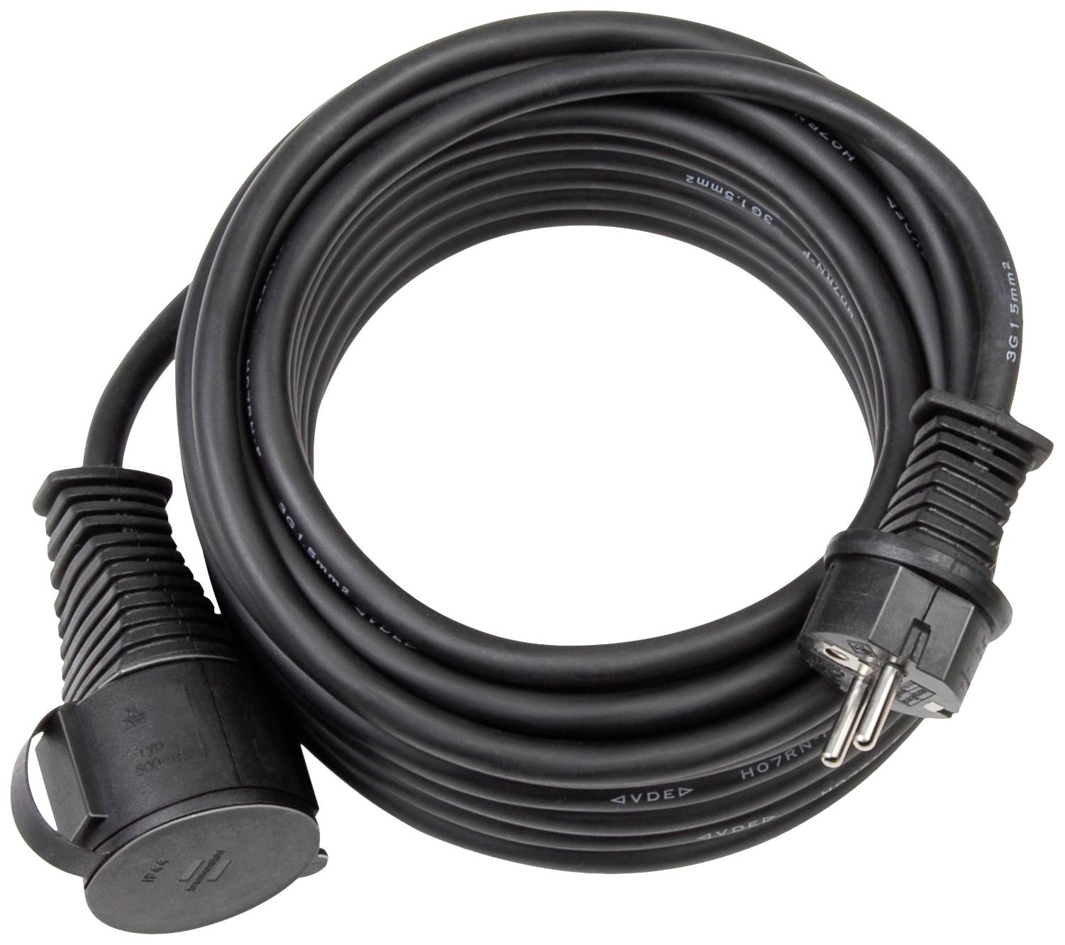 Brennenstuhl Verlängerungskabel 25m Kabel schwarz IP44 - 1166820