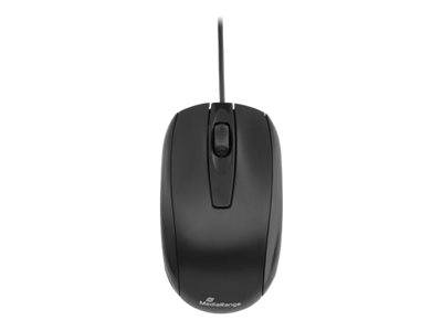 MediaRange Maus 3 Tasten kabelgebunden optischen Sensor schw Mäuse & Tastaturen