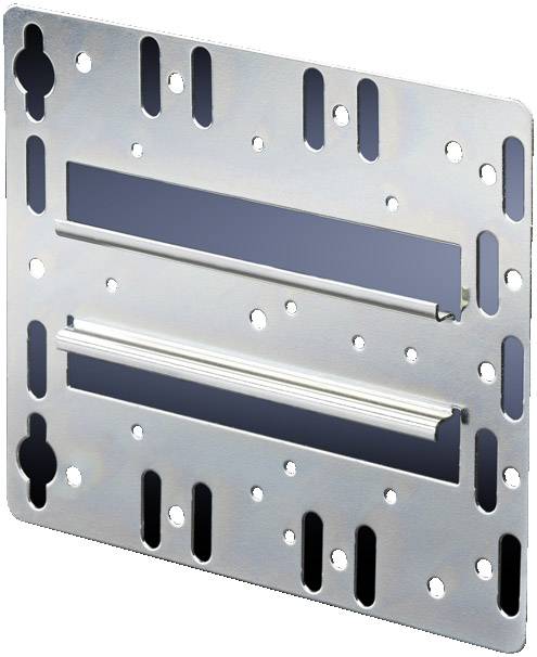 Rittal Montageplatine mit integrierter Hutschiene