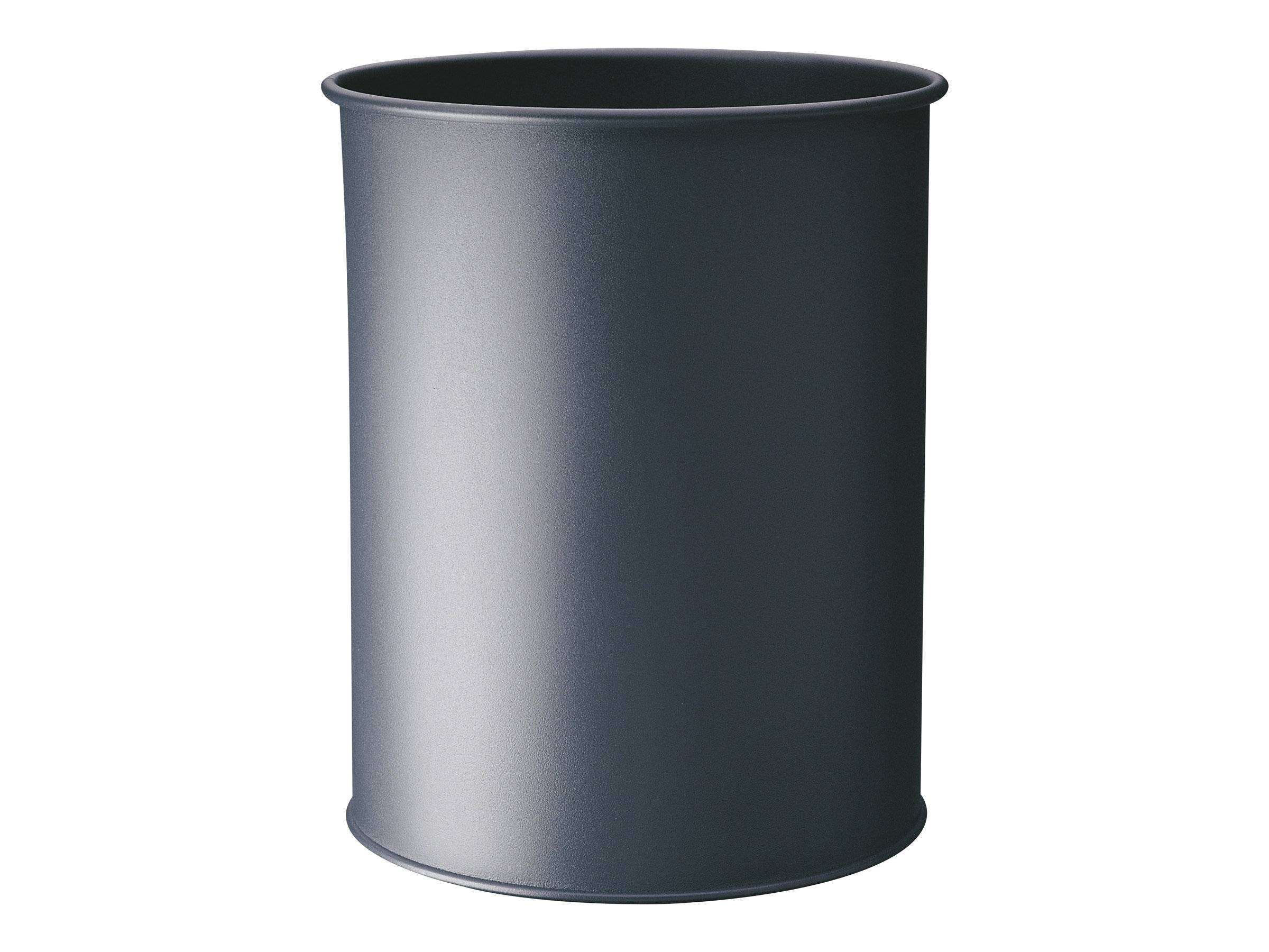 DURABLE Papierkorb Metall rund 15 Liter Anthrazit - 330158