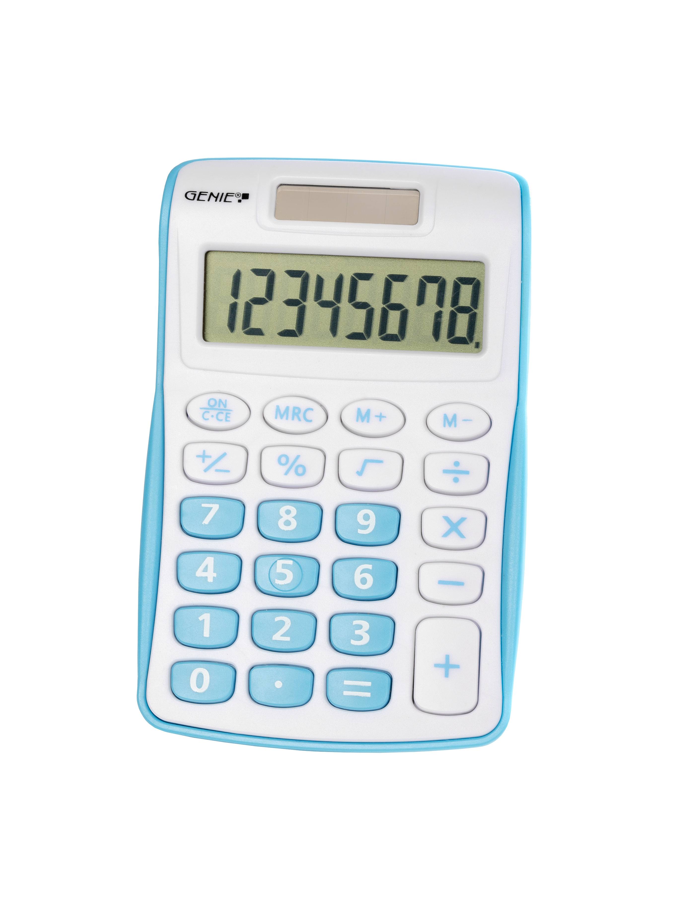 GENIE Taschenrechner 120 B 8-stellig blau