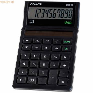 GENIE Taschenrechner 205 ECO (blauer Engel) - 11765
