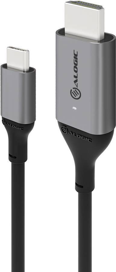 Alogic USB C Adapterkabel Typ C -HDMI M/M 4k 60 Hz 2m, gr - ULCHD02-SGR