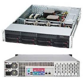 Supermicro 2U 8x3.5 hot-swap SAS/SATA 2x800W Titanium  (BILD1)