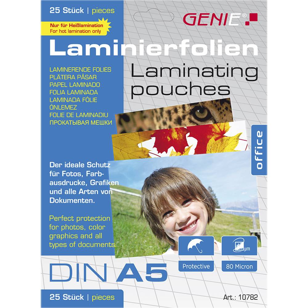 Genie Laminiertaschen A5 80 mic. VE=25 Stück
