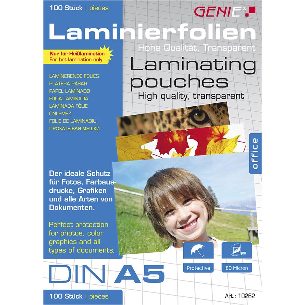Genie Laminiertaschen A5 80 mic. VE=100 Stück