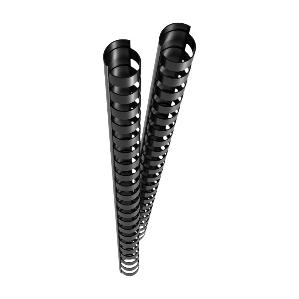 GENIE Spiralbinderücken 12mm schwarz 25 Stk - 12373