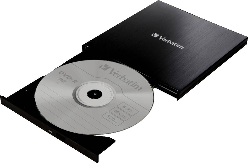 DVW Verbatim ext. Slimline USB3.2 CD/DVD Brenner inkl. 43886 (BILD1)
