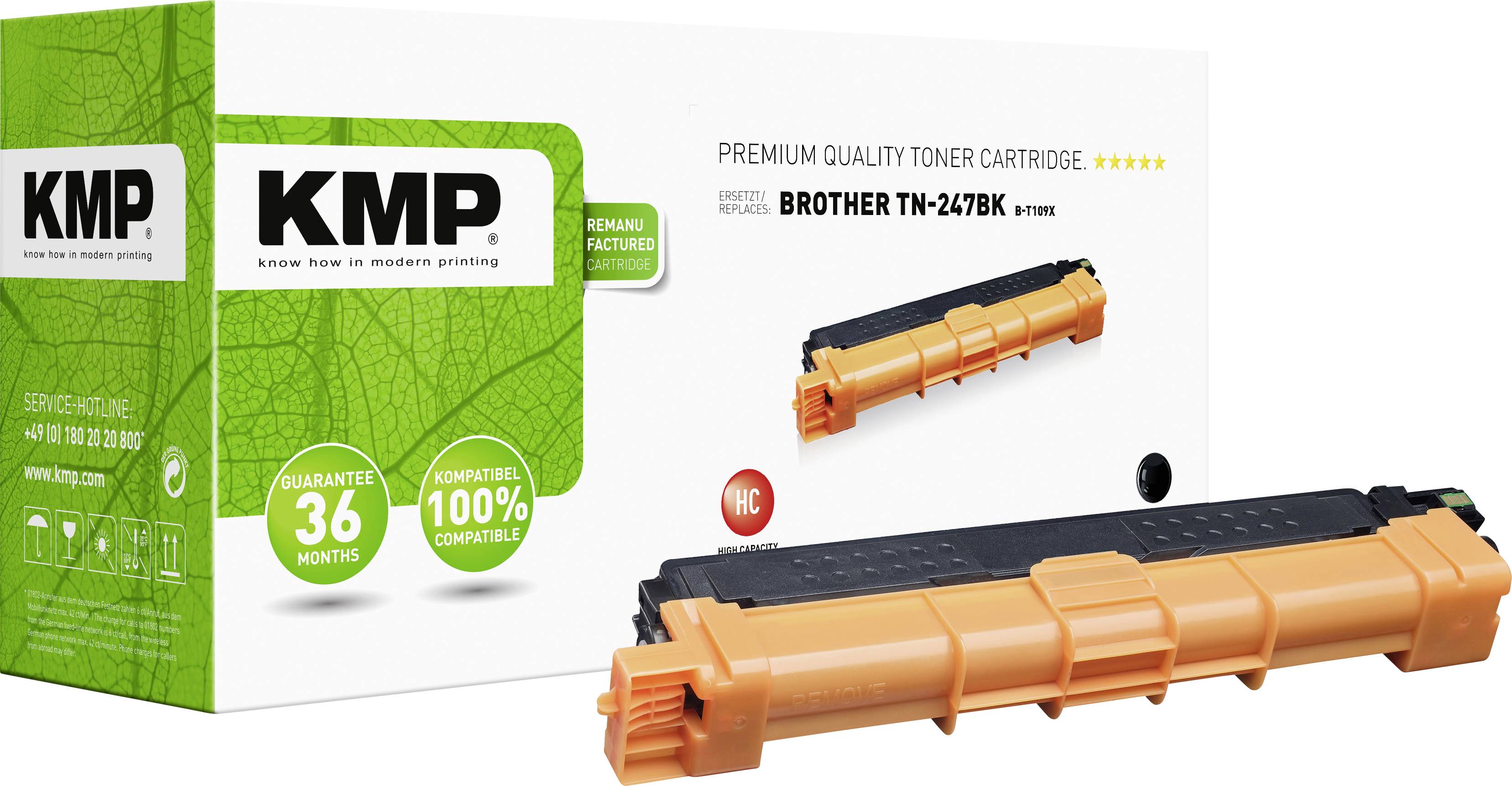 KMP Toner Brother TN-247BK black 3.000 S. B-T109X remanufactured - 1268,3000