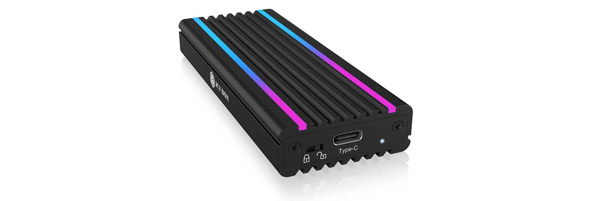 IcyBox  Externes Type-C Gehäuse für M.2 NVMe SSD extern retail