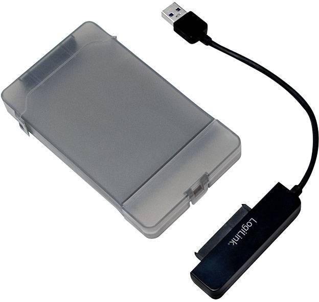 Logilink Adapter USB 3.0 auf 2,5 SATA mit Schutzhülle,schw. - AU0037